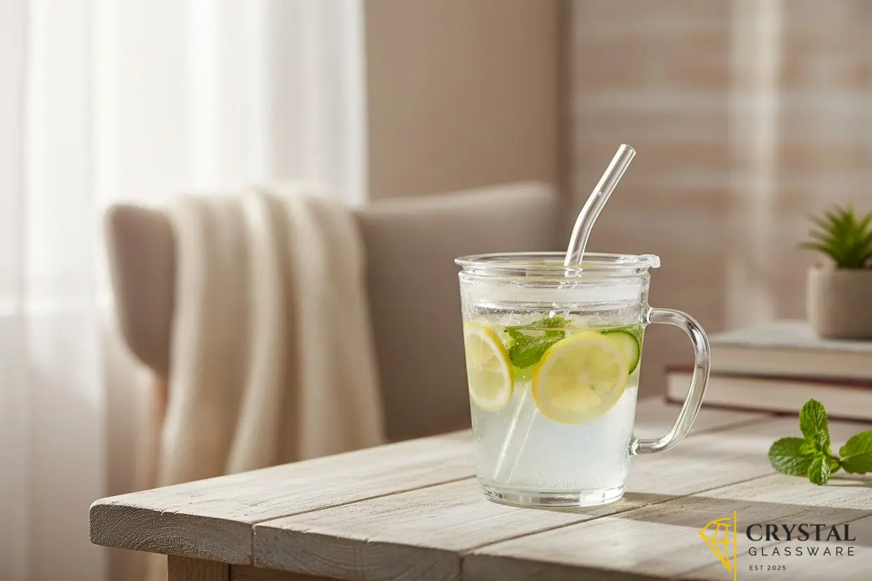 Imported Glass  Sheesha Handle Mug 
